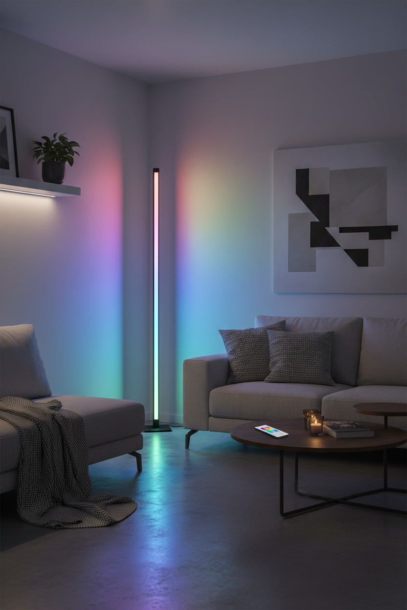 Lampara Led De Pie